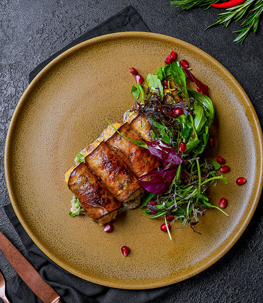 Долма кебаб в баклажане