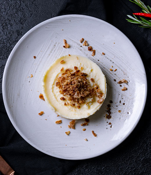 Картофельное пюре с  хрустящим луком