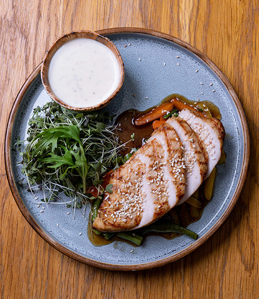 Филе индейки на гриле с овощами WOK